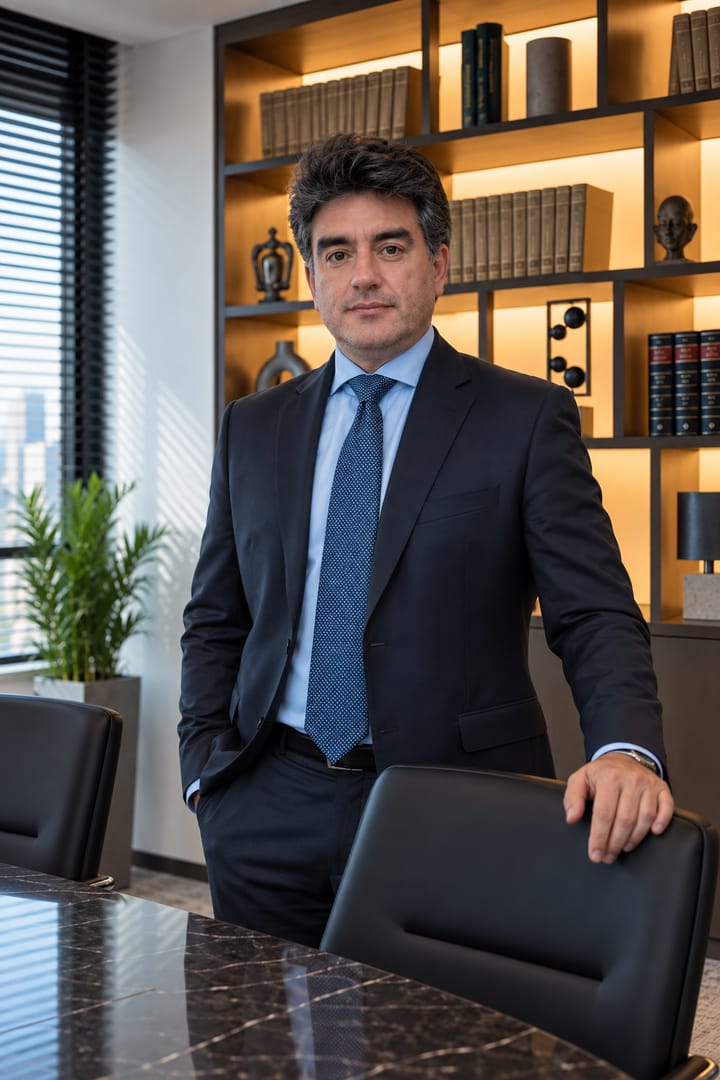 Dr. Leonardo Sidônio, advogado, no escritório